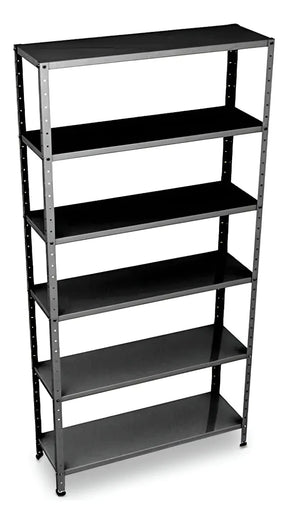 Estante Armário De Aço 6 Bandejas 90cm Cinza Suporta 150kg